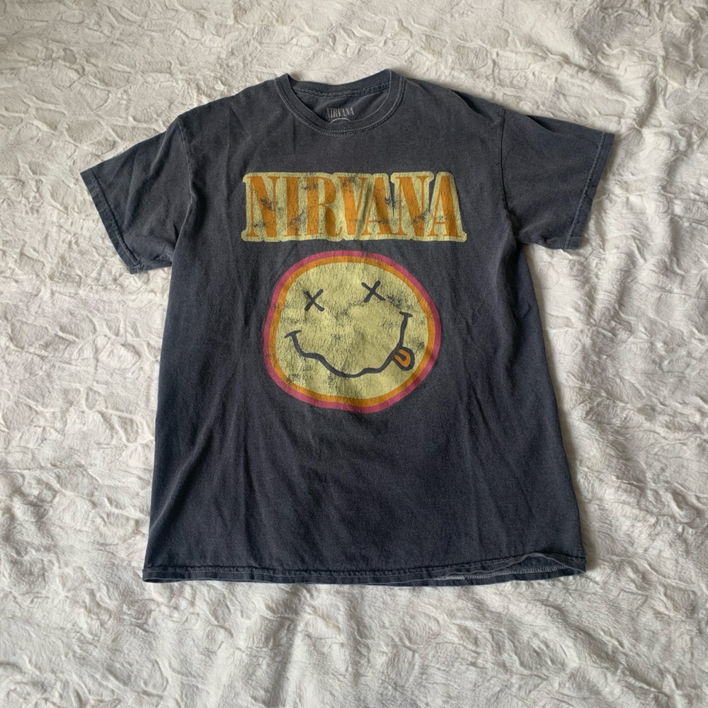 Nirvana Band T-Shirt Oversized Women’s Small